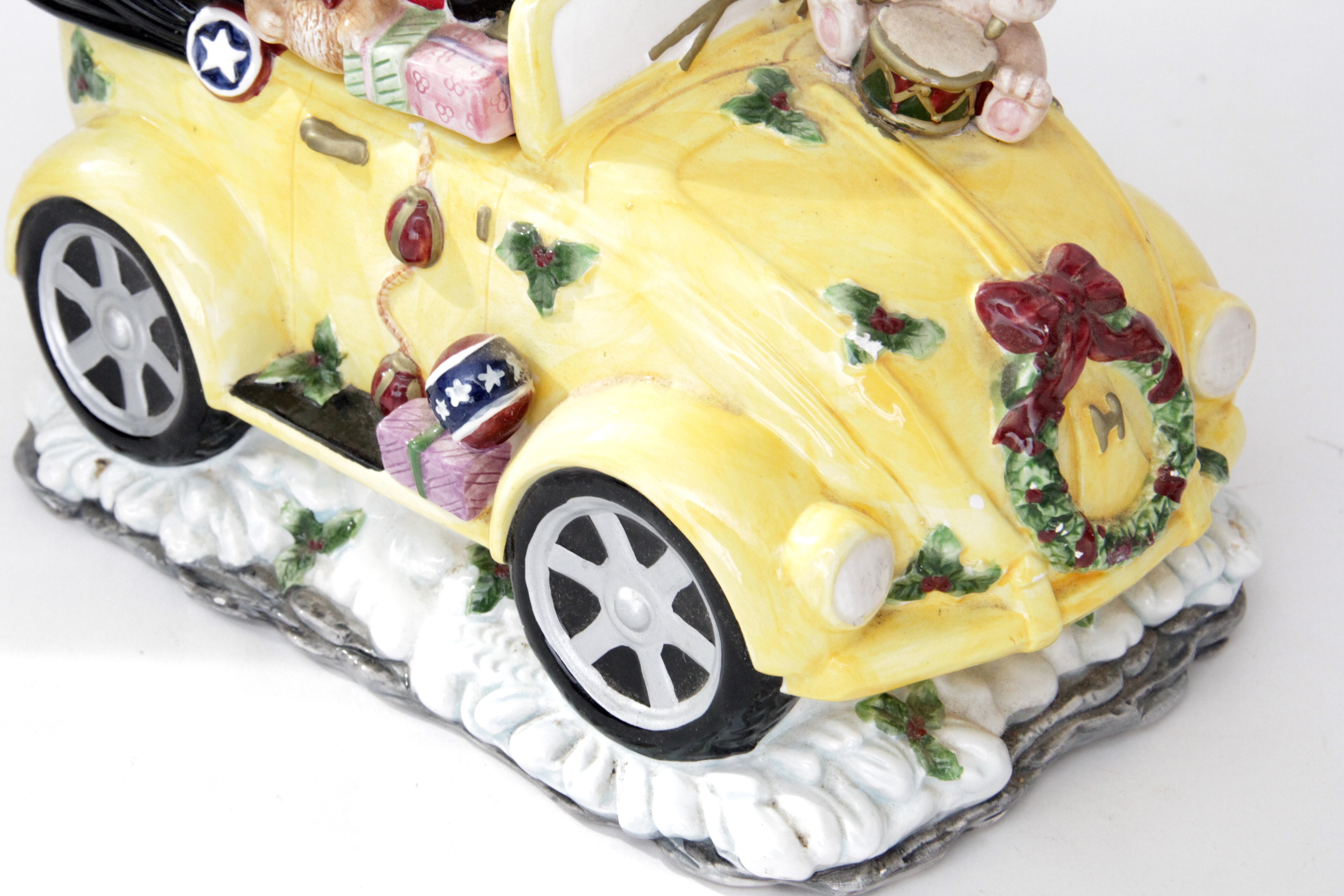 Pair of Vintage Snowmen Buggy Cookie Jars