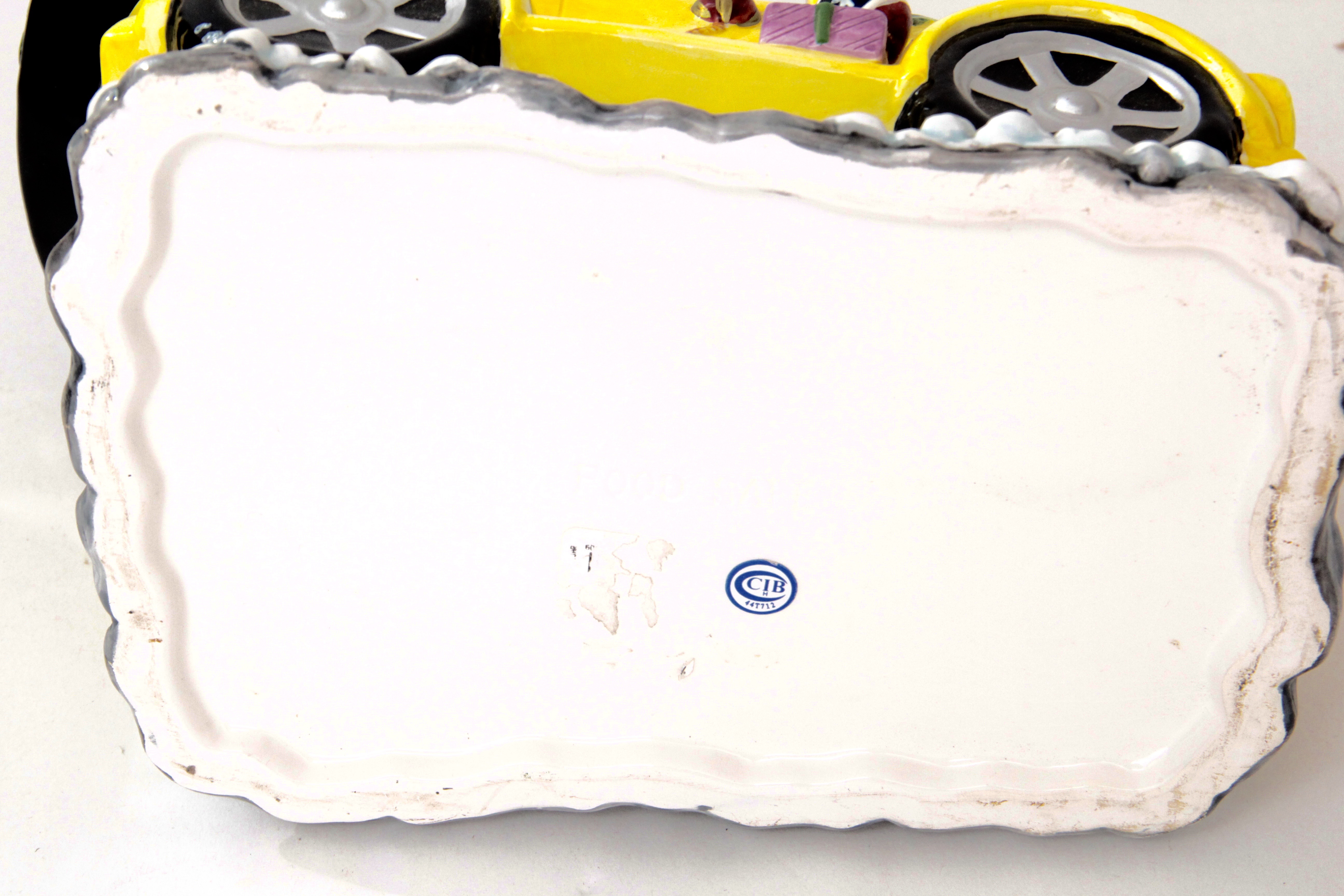 Pair of Vintage Snowmen Buggy Cookie Jars