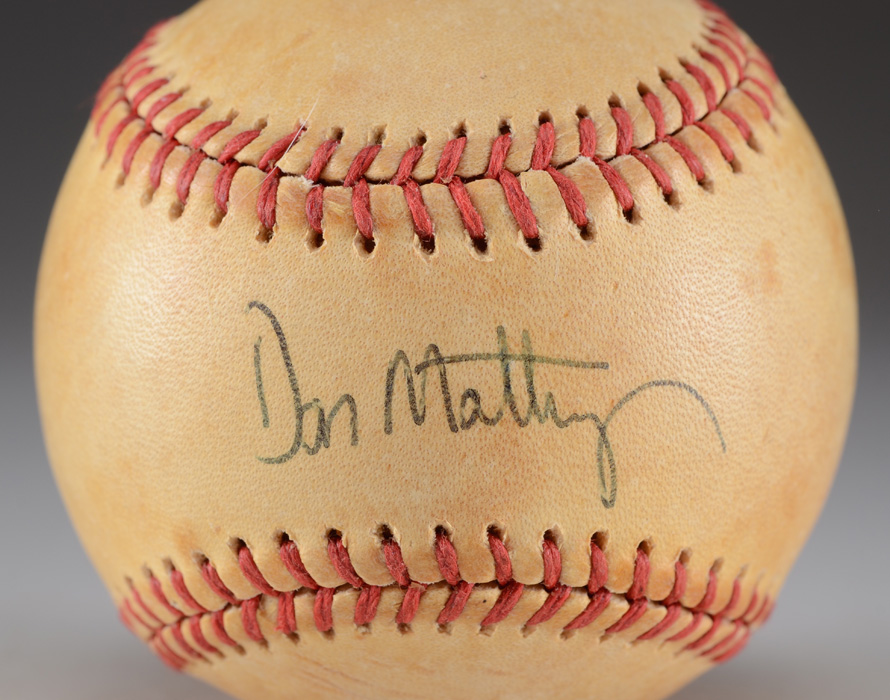 Don Mattingly Signed Baseball