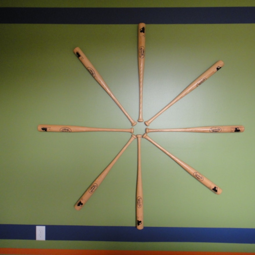 Baseball Bat Wall Decoration