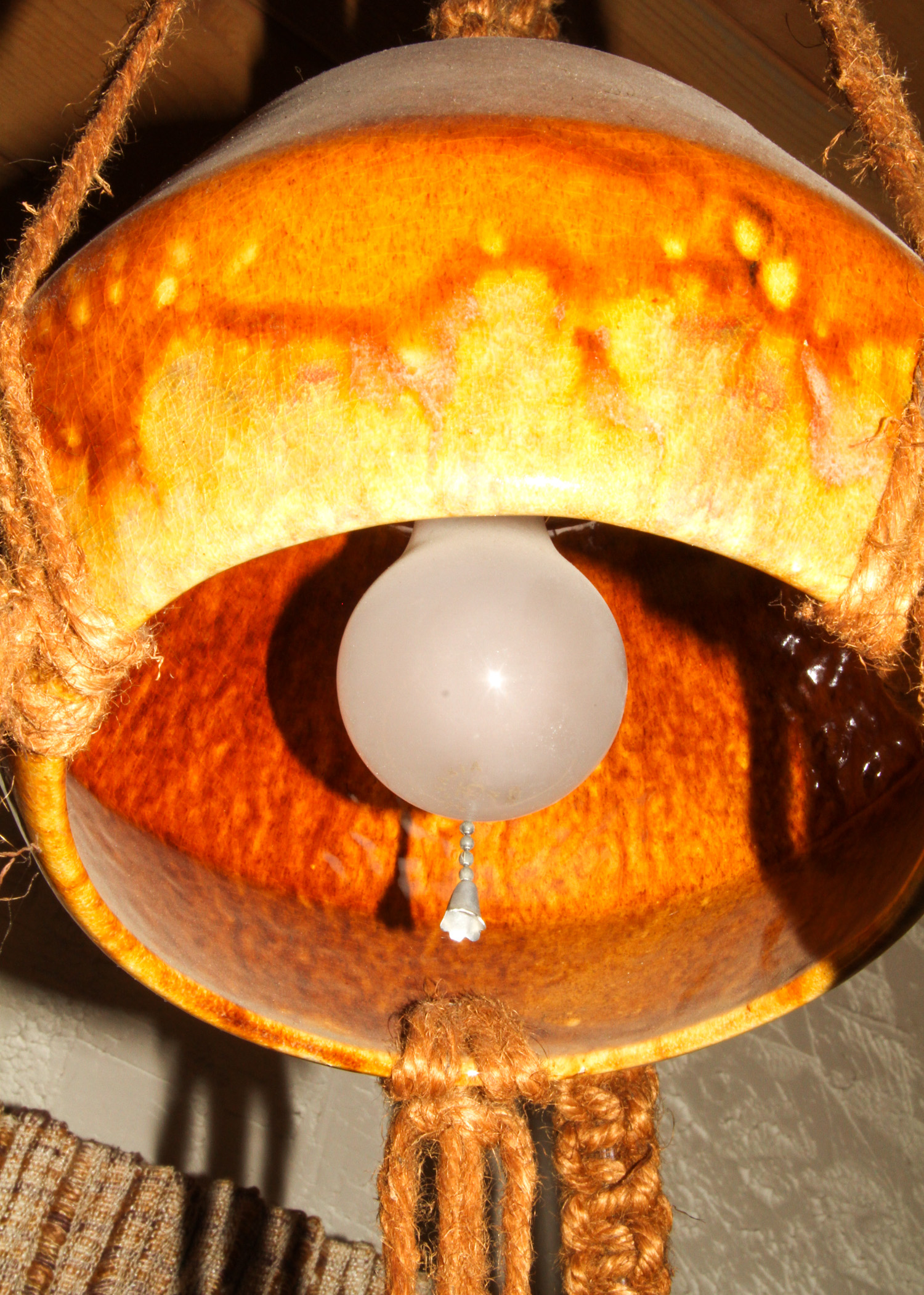 Ceramic Hanging Light and Planter