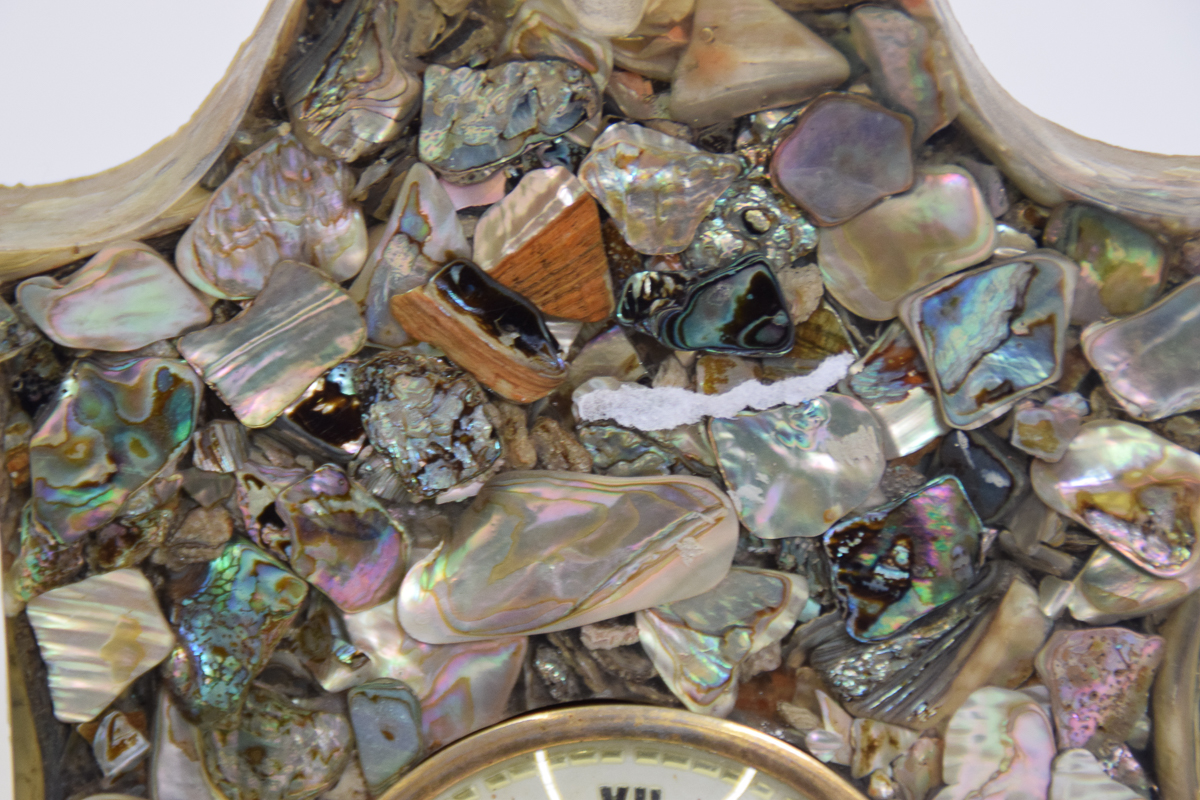 Lanshire Abalone Electric Mantel Clock