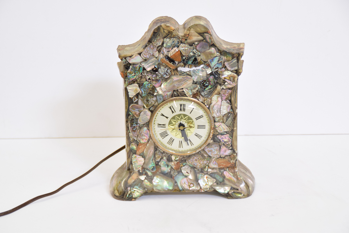 Lanshire Abalone Electric Mantel Clock