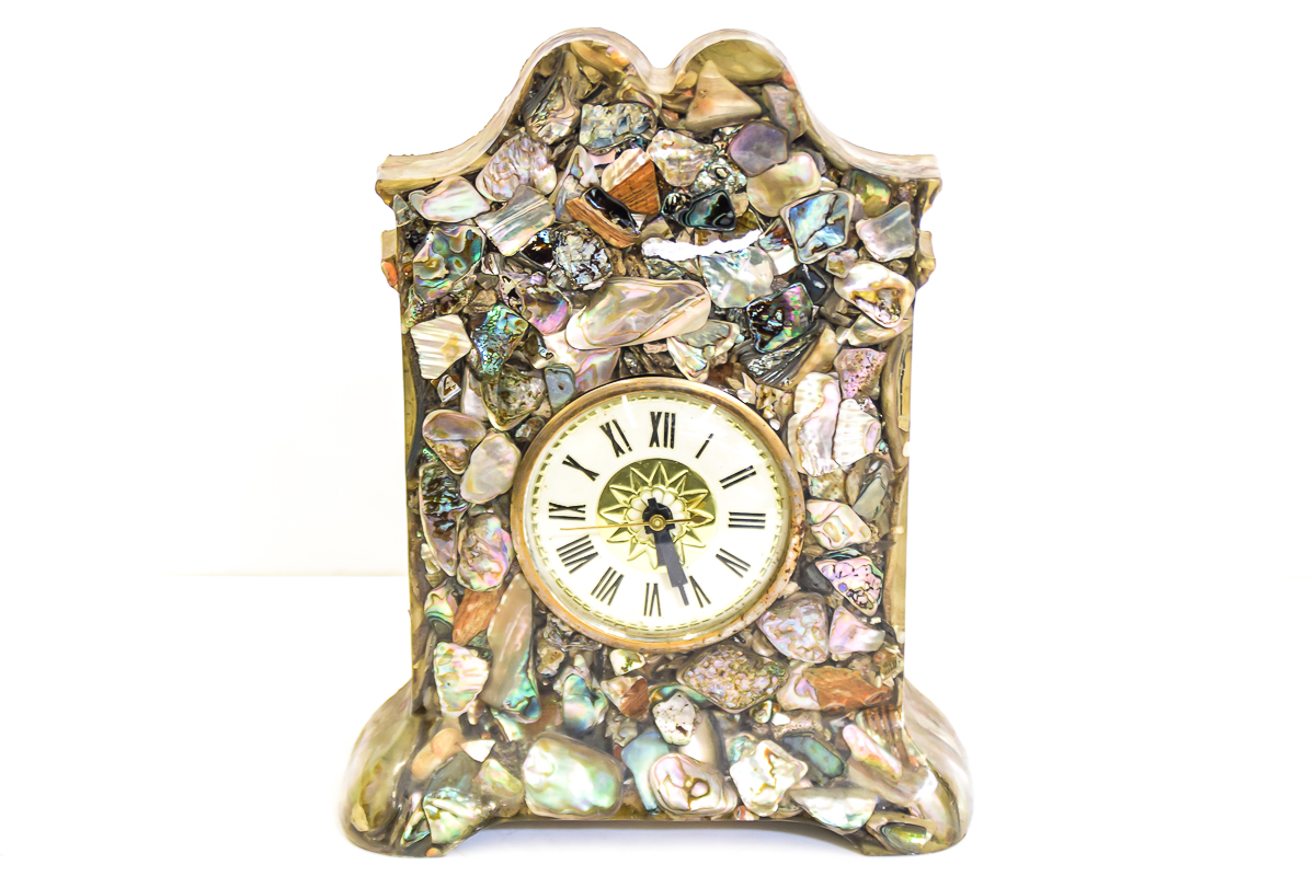 Lanshire Abalone Electric Mantel Clock