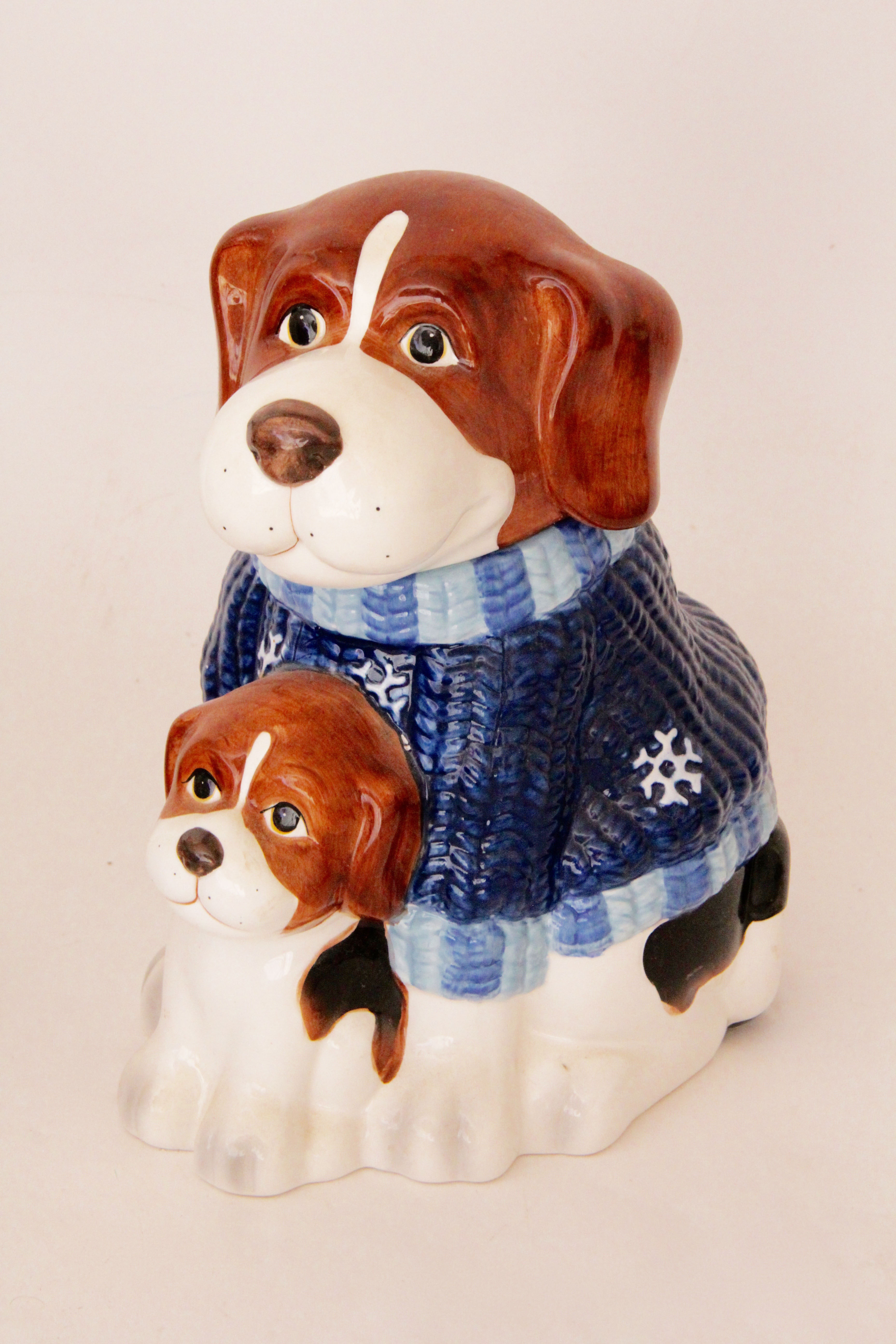 Vintage Pair of Puppy Dog Cookie Jars