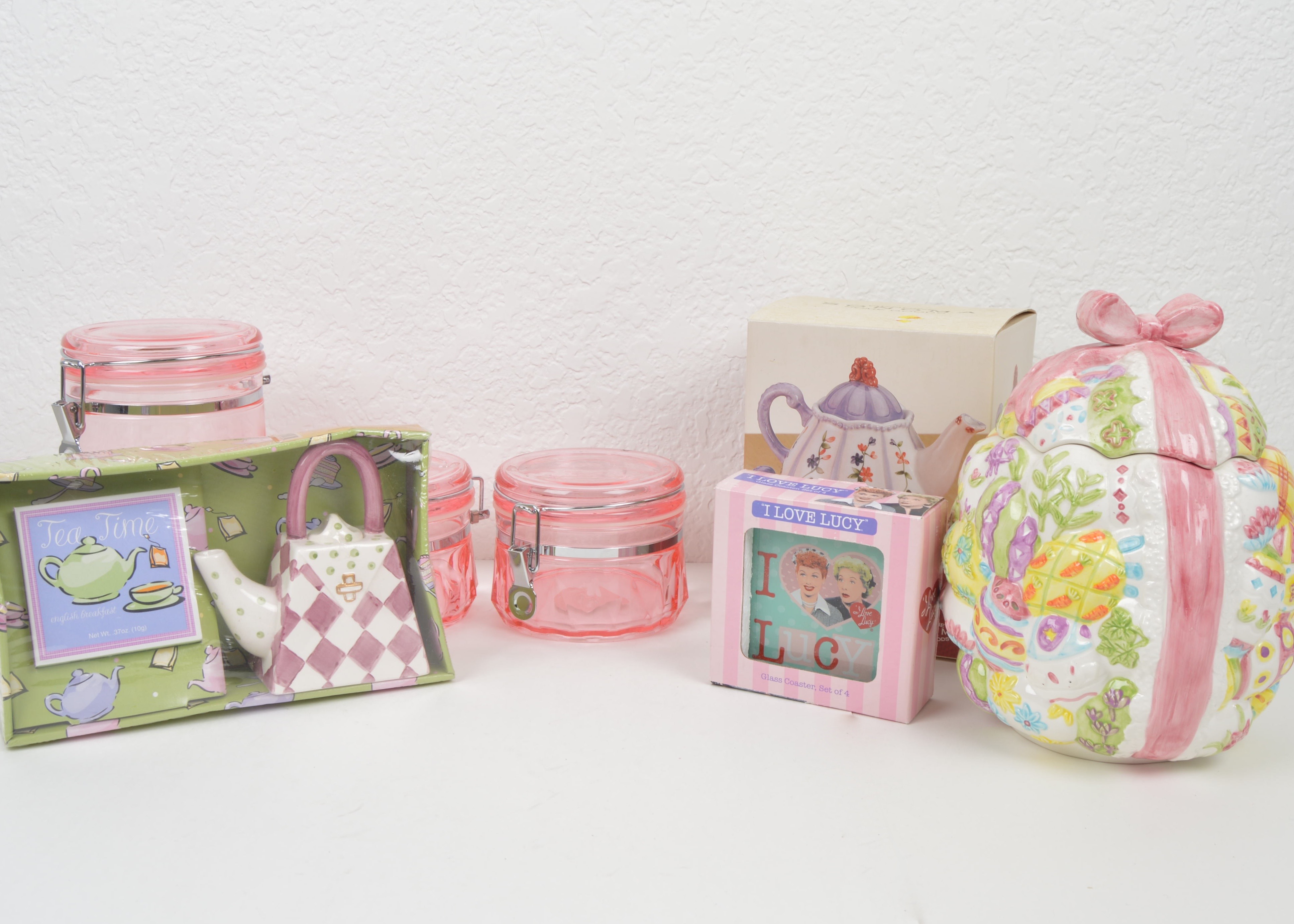 Pink Tea Sets and Cookie Jars
