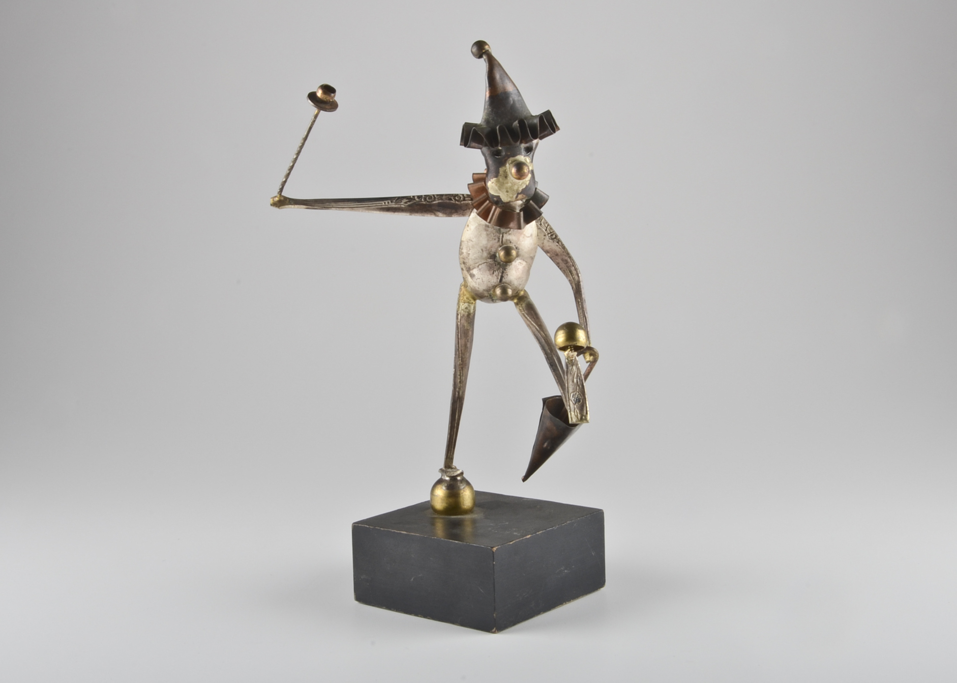 Metal Clown Sculpture