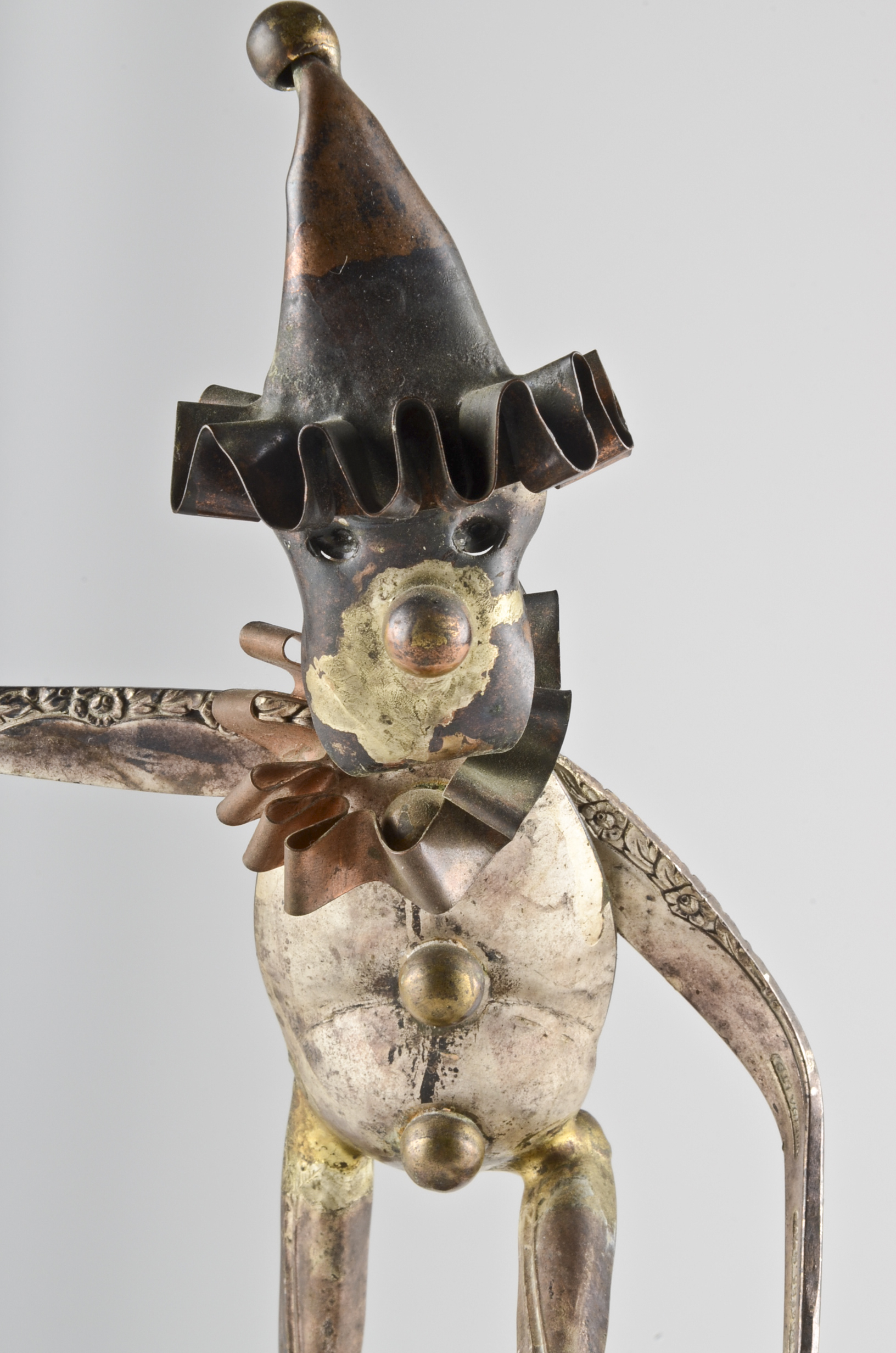 Metal Clown Sculpture
