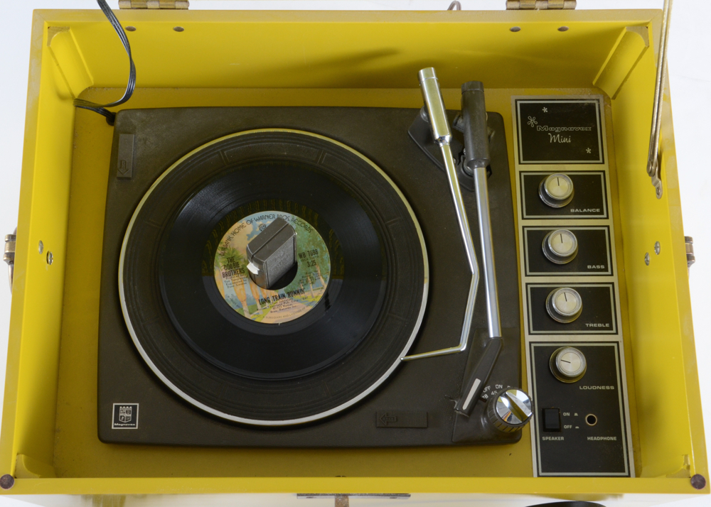 1971 "Magnavox Mini" Portable Record Player with Records