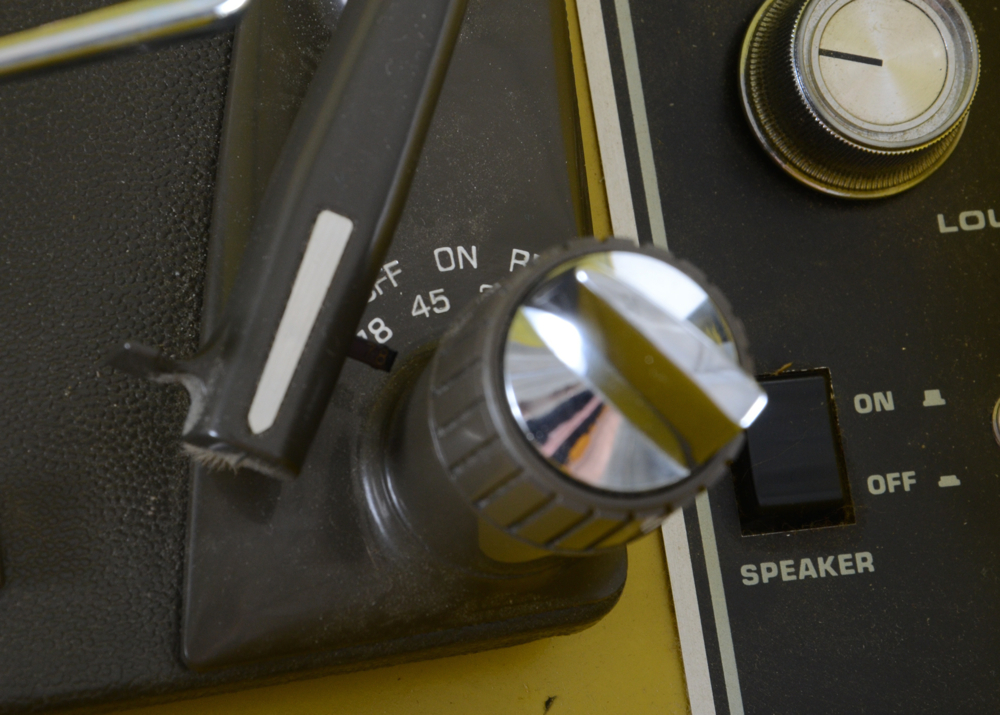 1971 "Magnavox Mini" Portable Record Player with Records