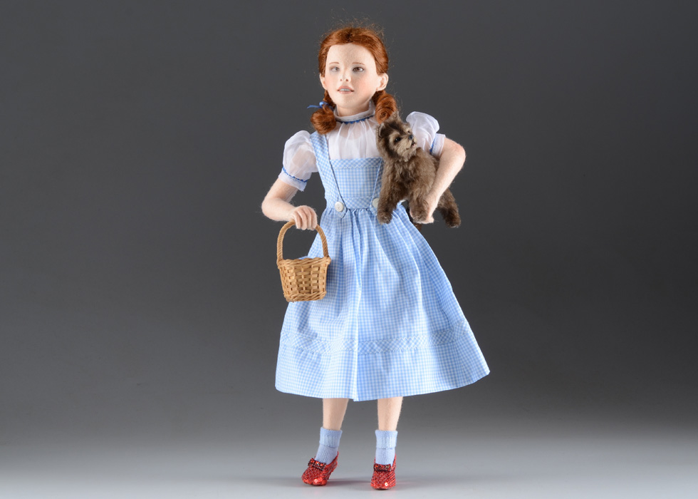 Wizard of OZ Dorothy and Toto dolls by R John Wright