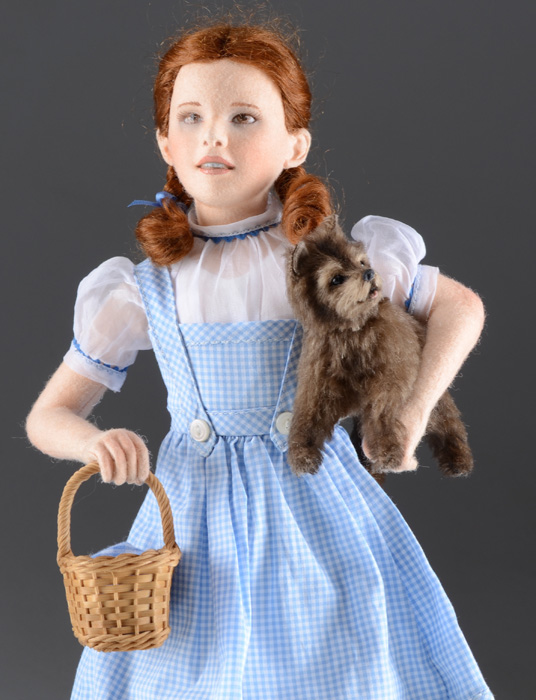 Wizard of OZ Dorothy and Toto dolls by R John Wright