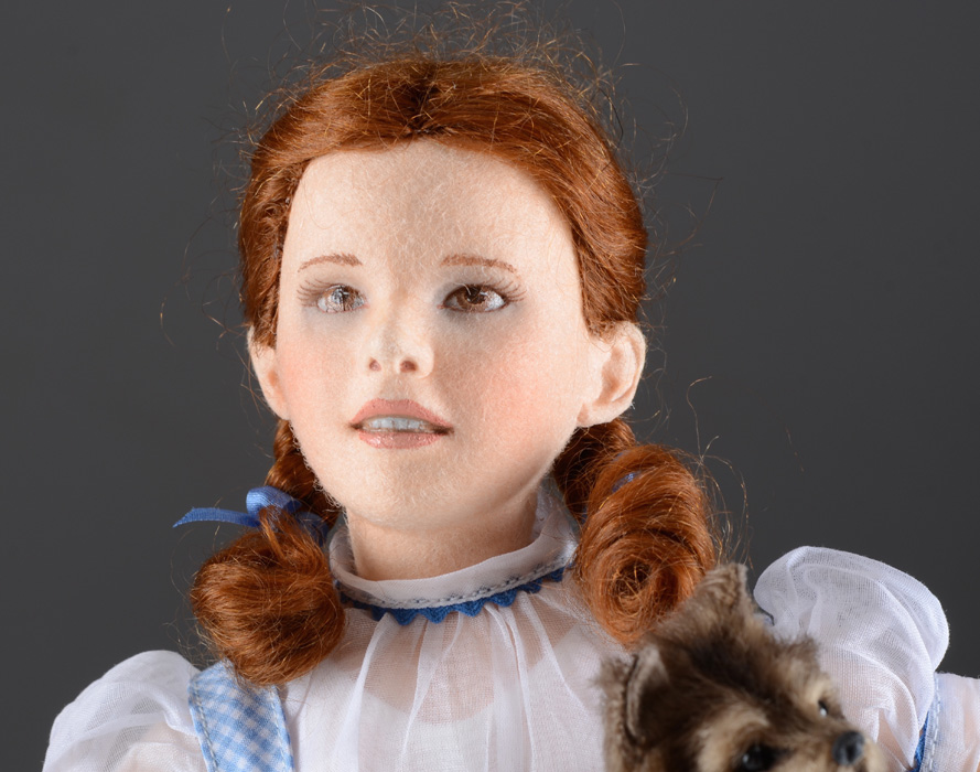Wizard of OZ Dorothy and Toto dolls by R John Wright