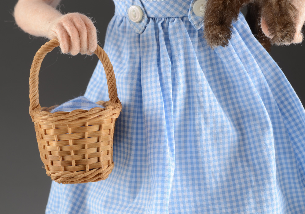 Wizard of OZ Dorothy and Toto dolls by R John Wright