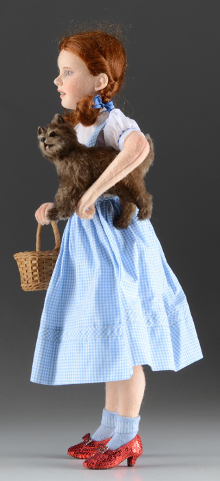 Wizard of OZ Dorothy and Toto dolls by R John Wright