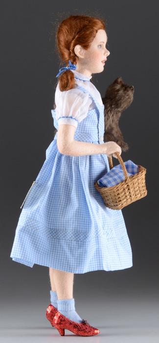 Wizard of OZ Dorothy and Toto dolls by R John Wright