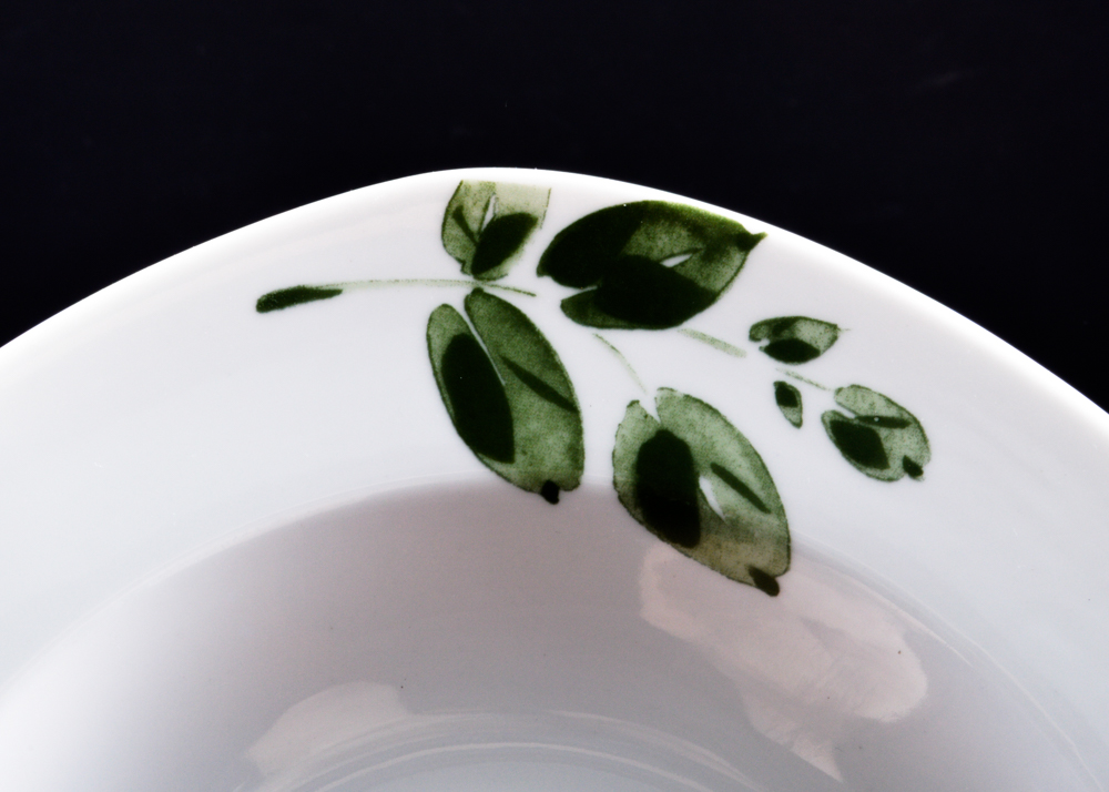 White Corning Bowls with Assorted Others