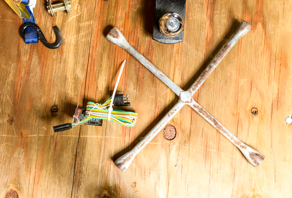 Haul Master Folding Utility Trailer