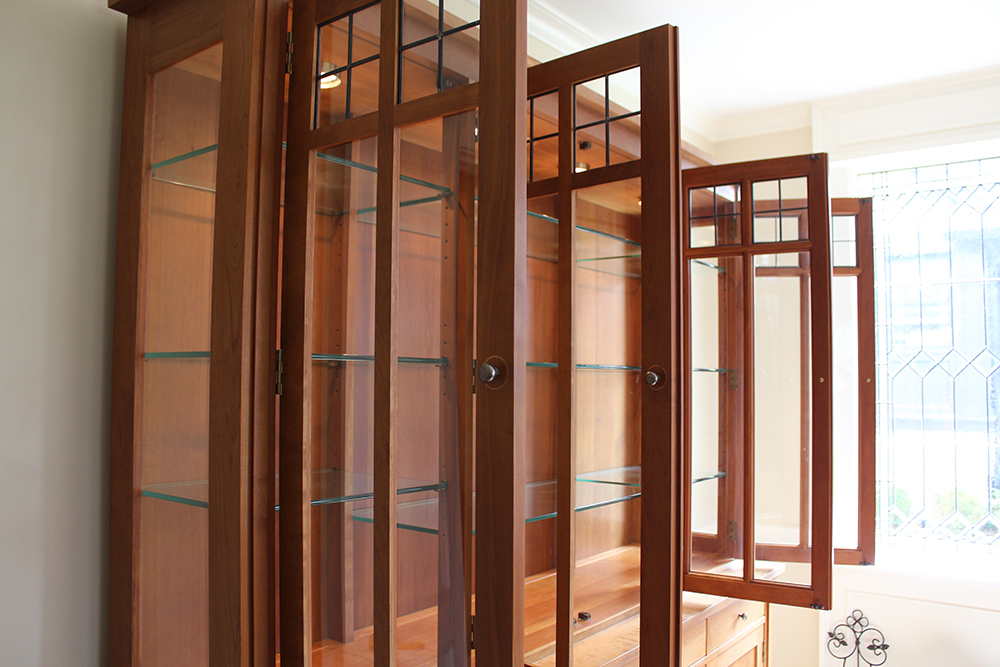 Harvey Ellis Four-Door Buffet by Stickley with China Cabinet Top