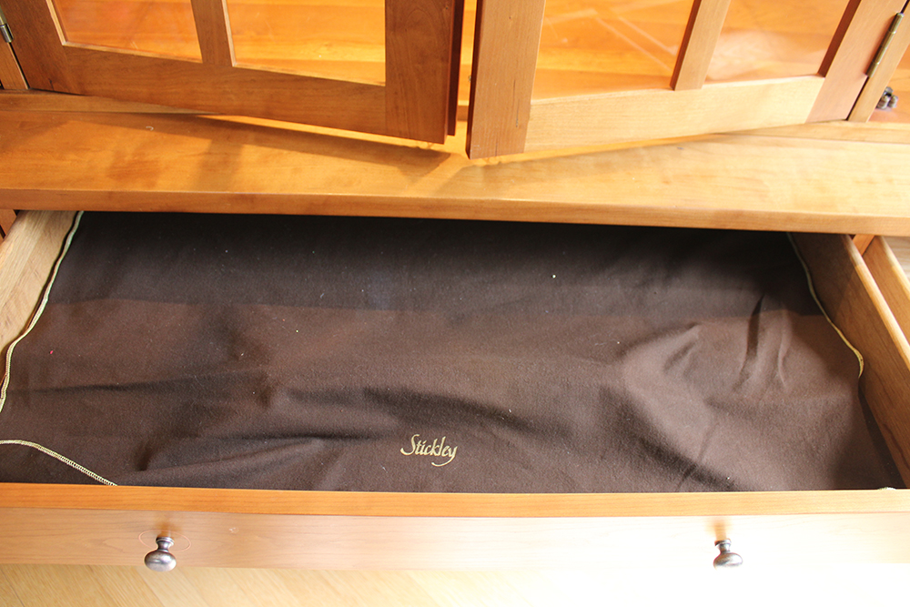 Harvey Ellis Four-Door Buffet by Stickley with China Cabinet Top