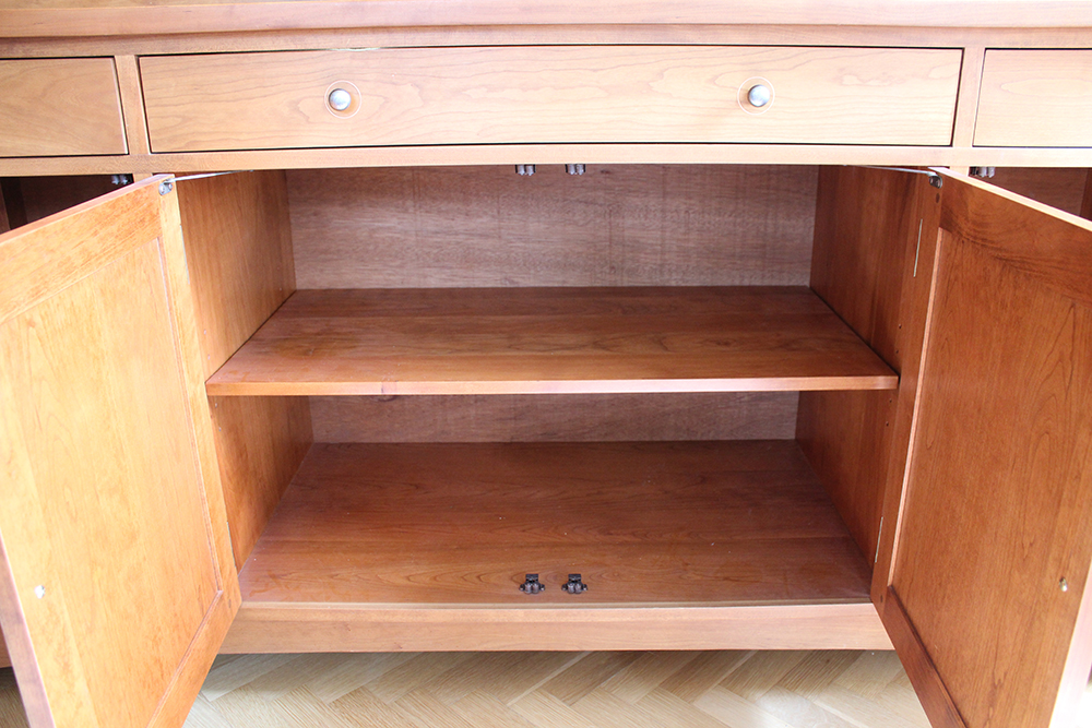 Harvey Ellis Four-Door Buffet by Stickley with China Cabinet Top