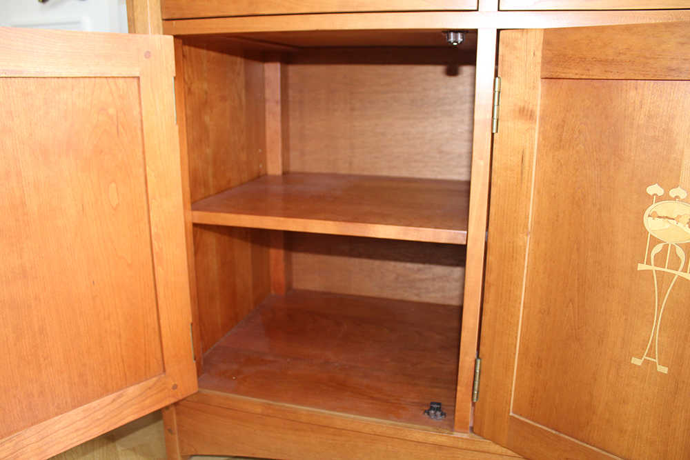 Harvey Ellis Four-Door Buffet by Stickley with China Cabinet Top