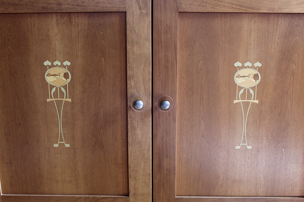 Harvey Ellis Four-Door Buffet by Stickley with China Cabinet Top