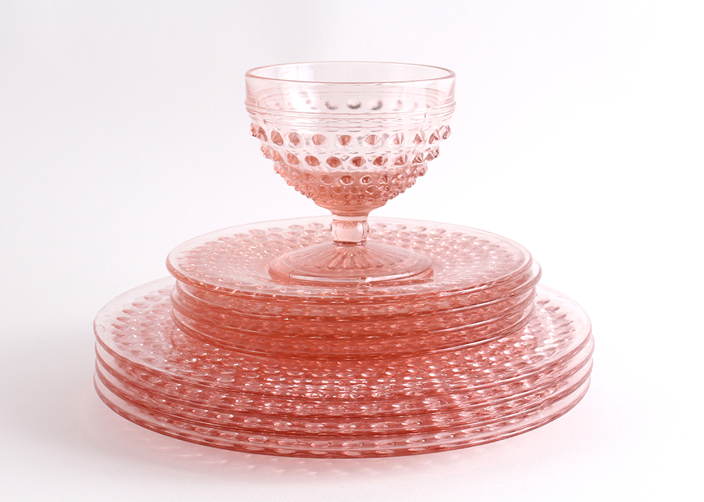 Hobnail Pink Depression Glass