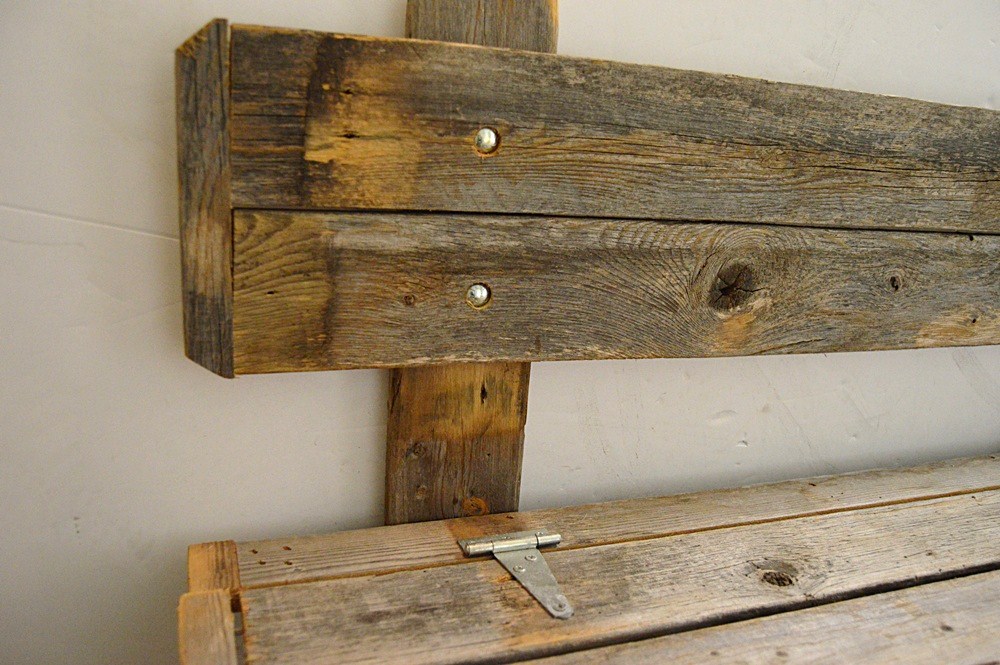 Barnwood Storage Bench