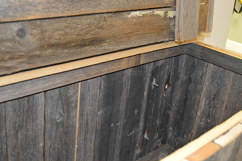 Barnwood Storage Bench