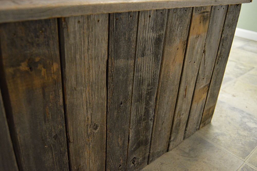Barnwood Storage Bench