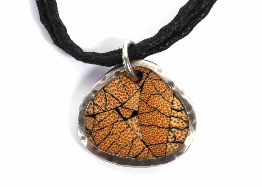 Handcrafted Silpada Designs Sterling Silver and Bamboo Necklace