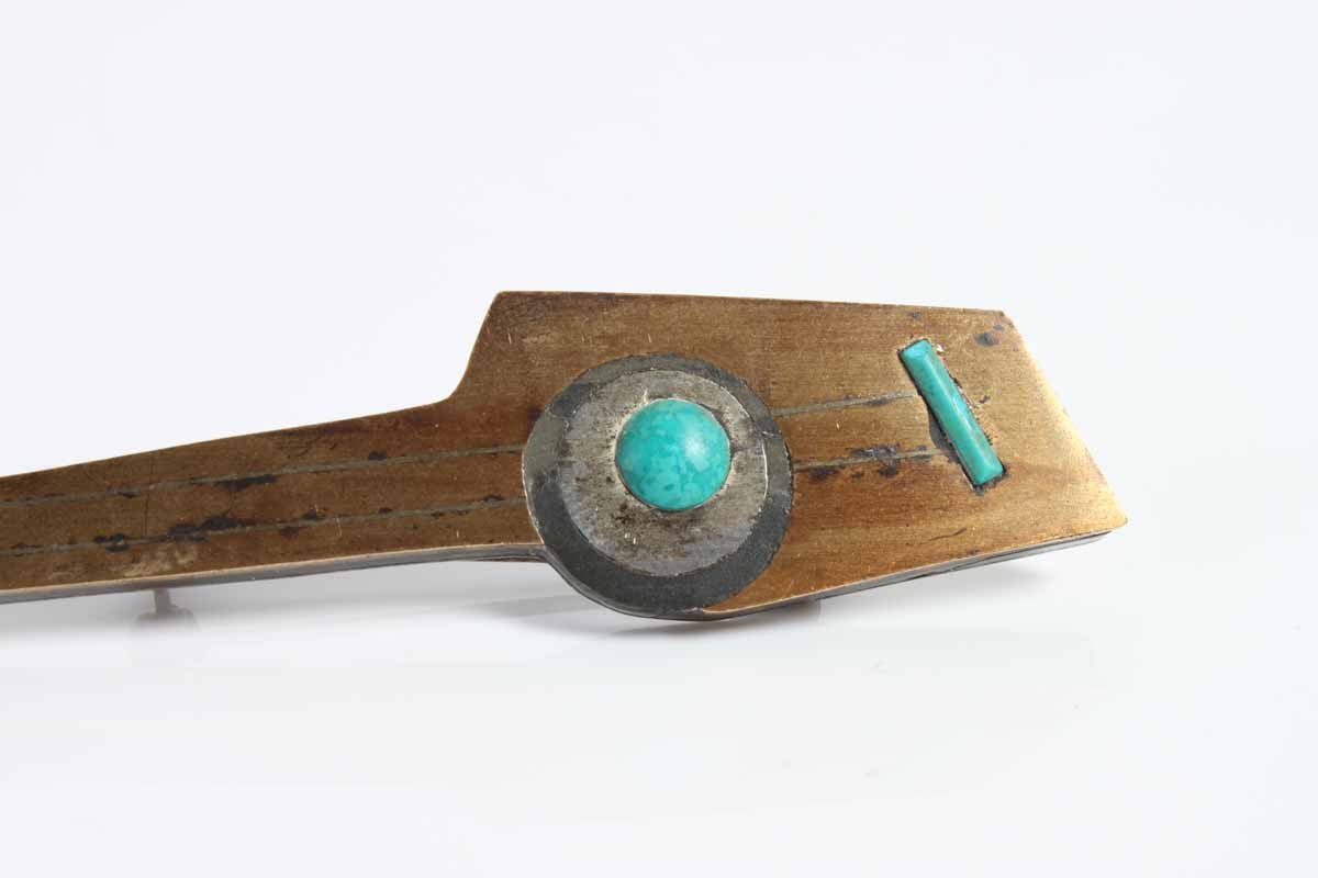 Sterling Silver JONO Piedra Necra Signed Guitar Pin