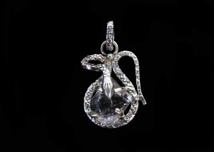 Sterling Silver Serpent Pendant