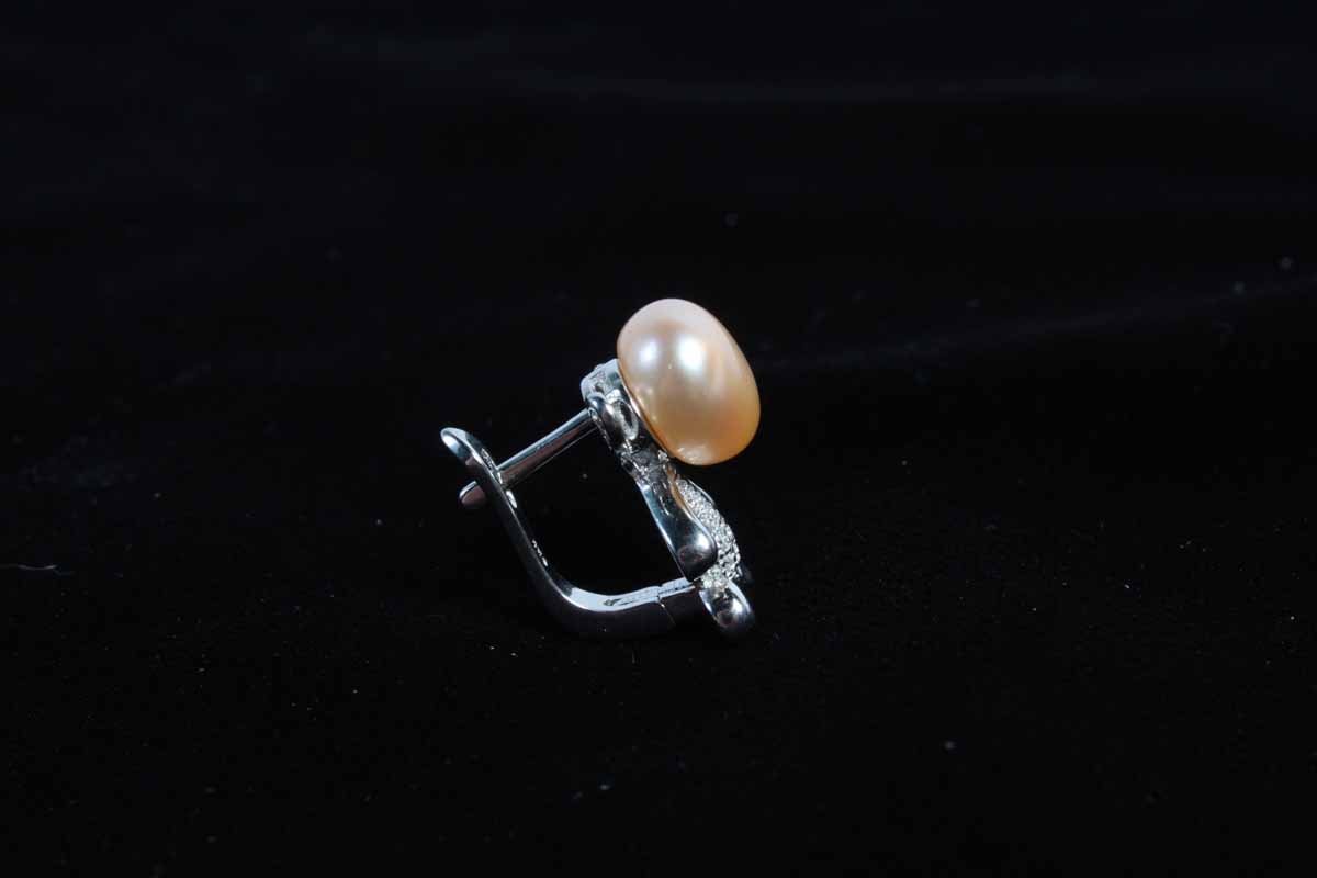 Sterling Silver Pearl Bear Demi Parure