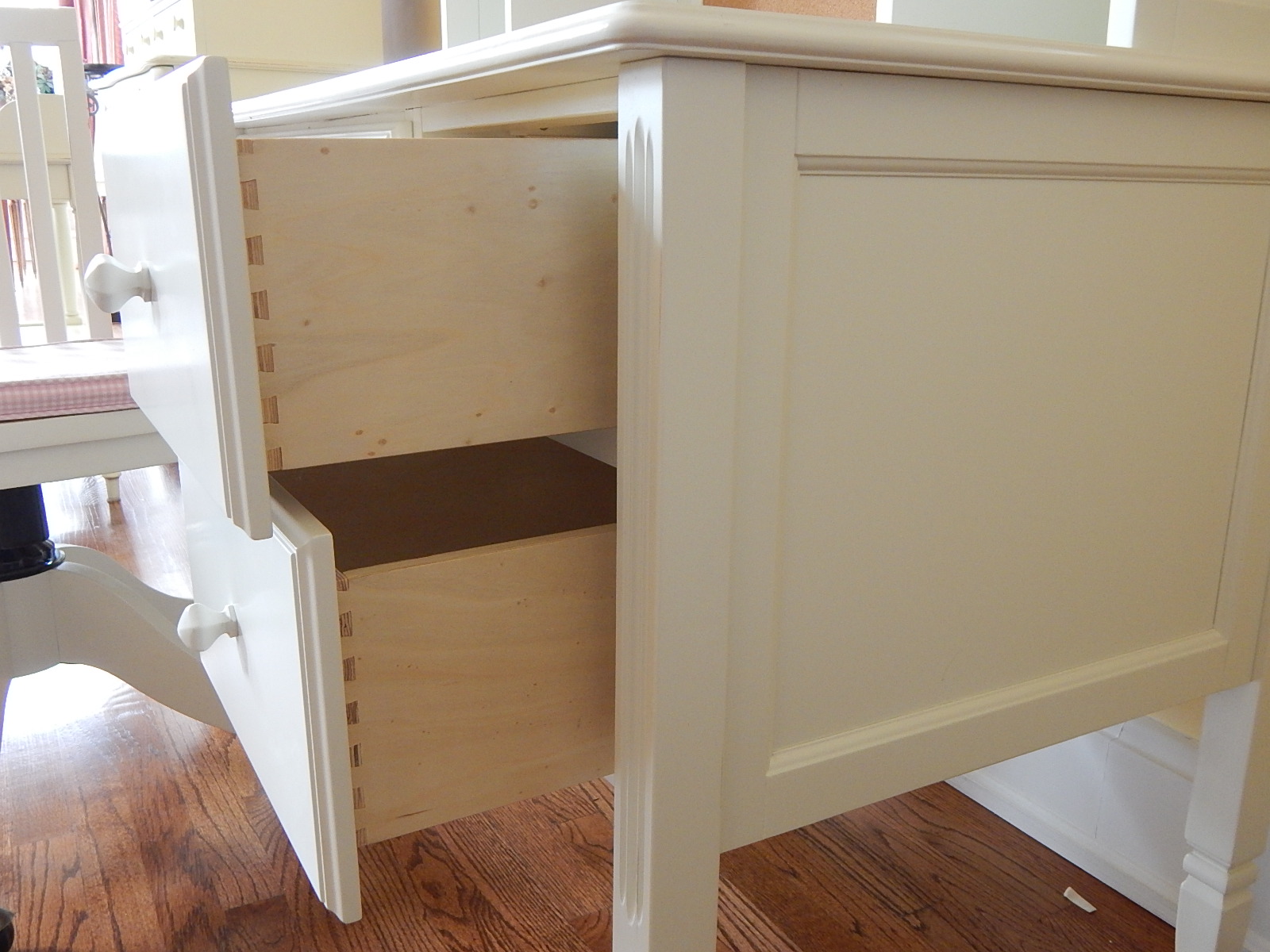 Pottery Barn Kids White Desk, Hutch, and Chair