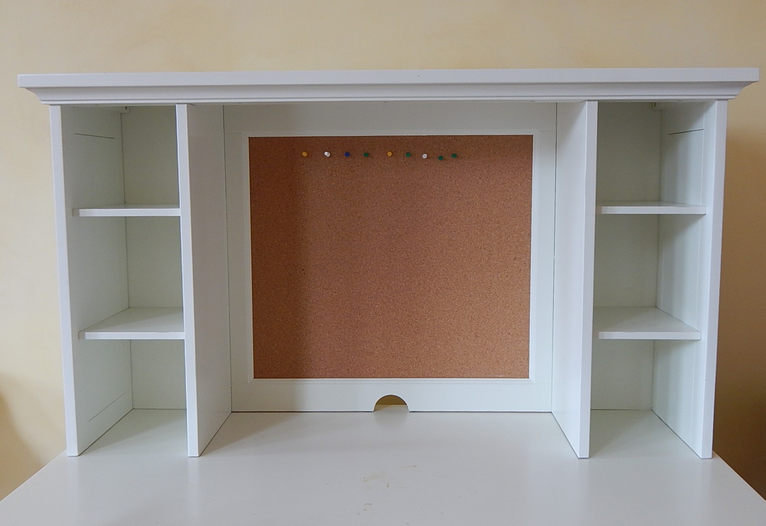 Pottery Barn Kids White Desk, Hutch, and Chair