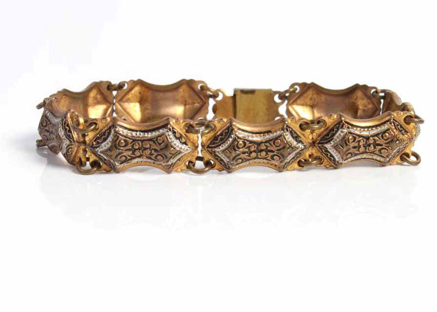19th Century Inspired Brass Costume Bracelet