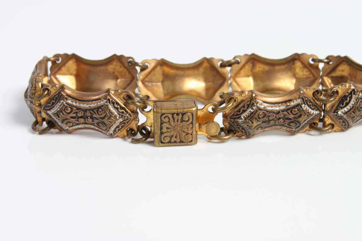 19th Century Inspired Brass Costume Bracelet