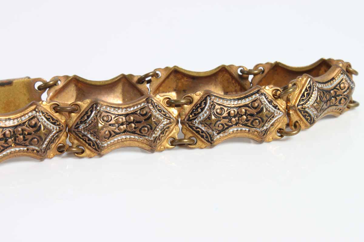19th Century Inspired Brass Costume Bracelet