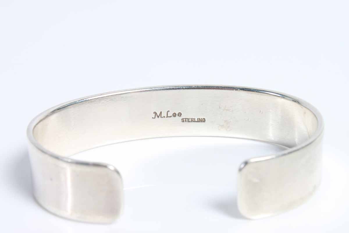 Sterling Silver M. Lee Turquoise Cuff Bracelet