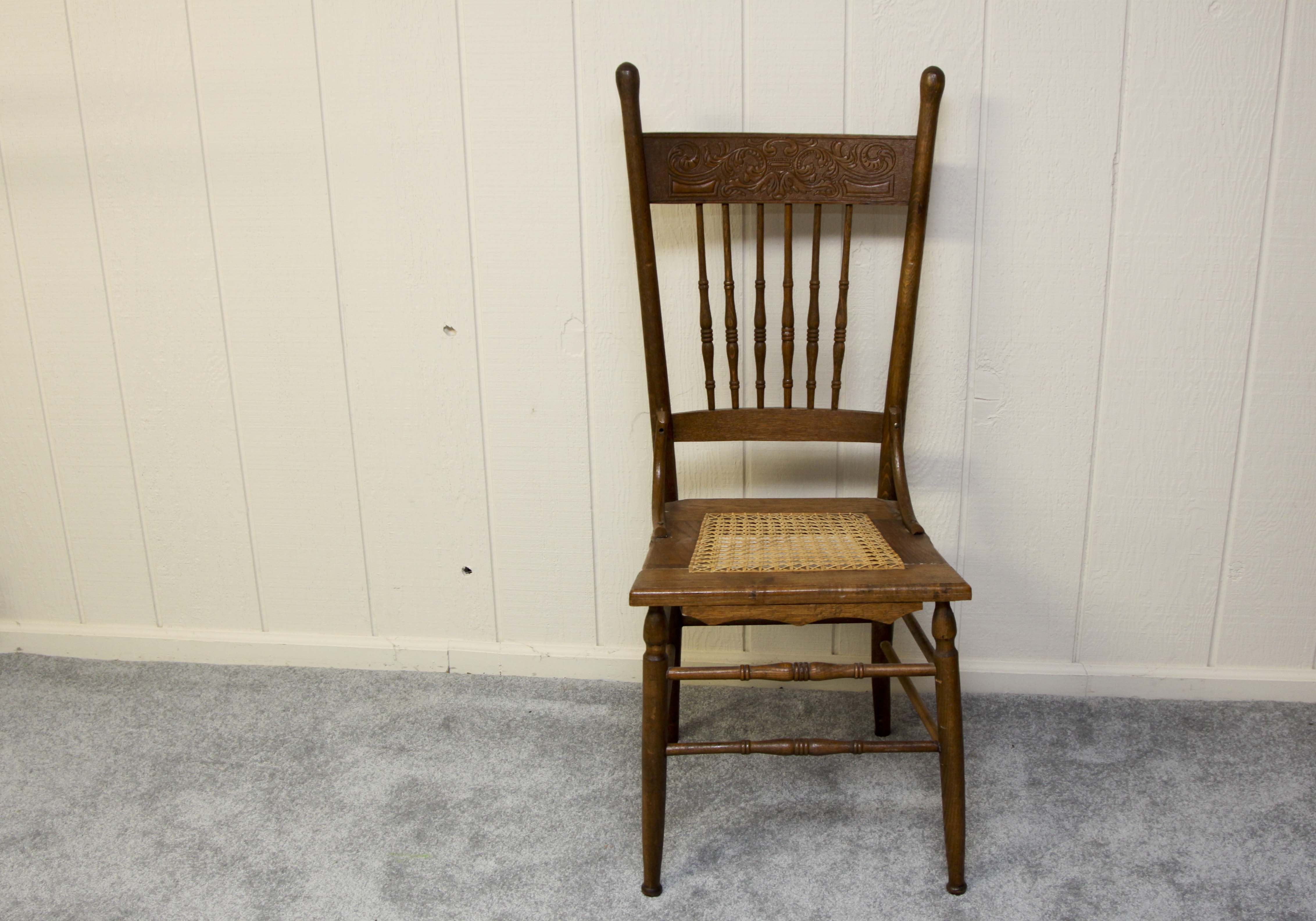 Pair of Vintage Wood Side Chairs