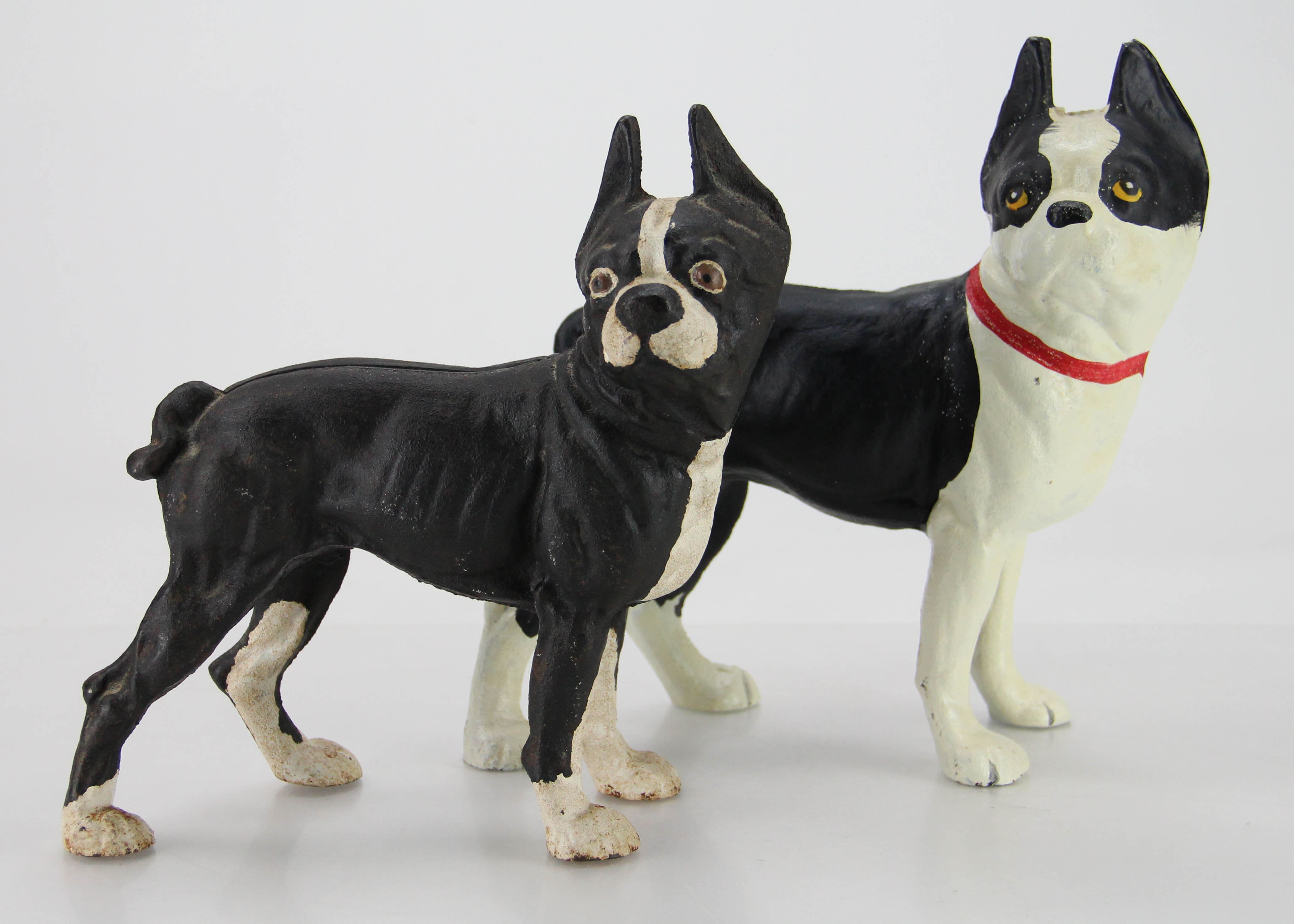 Pair of Hubley Style Dog Statues