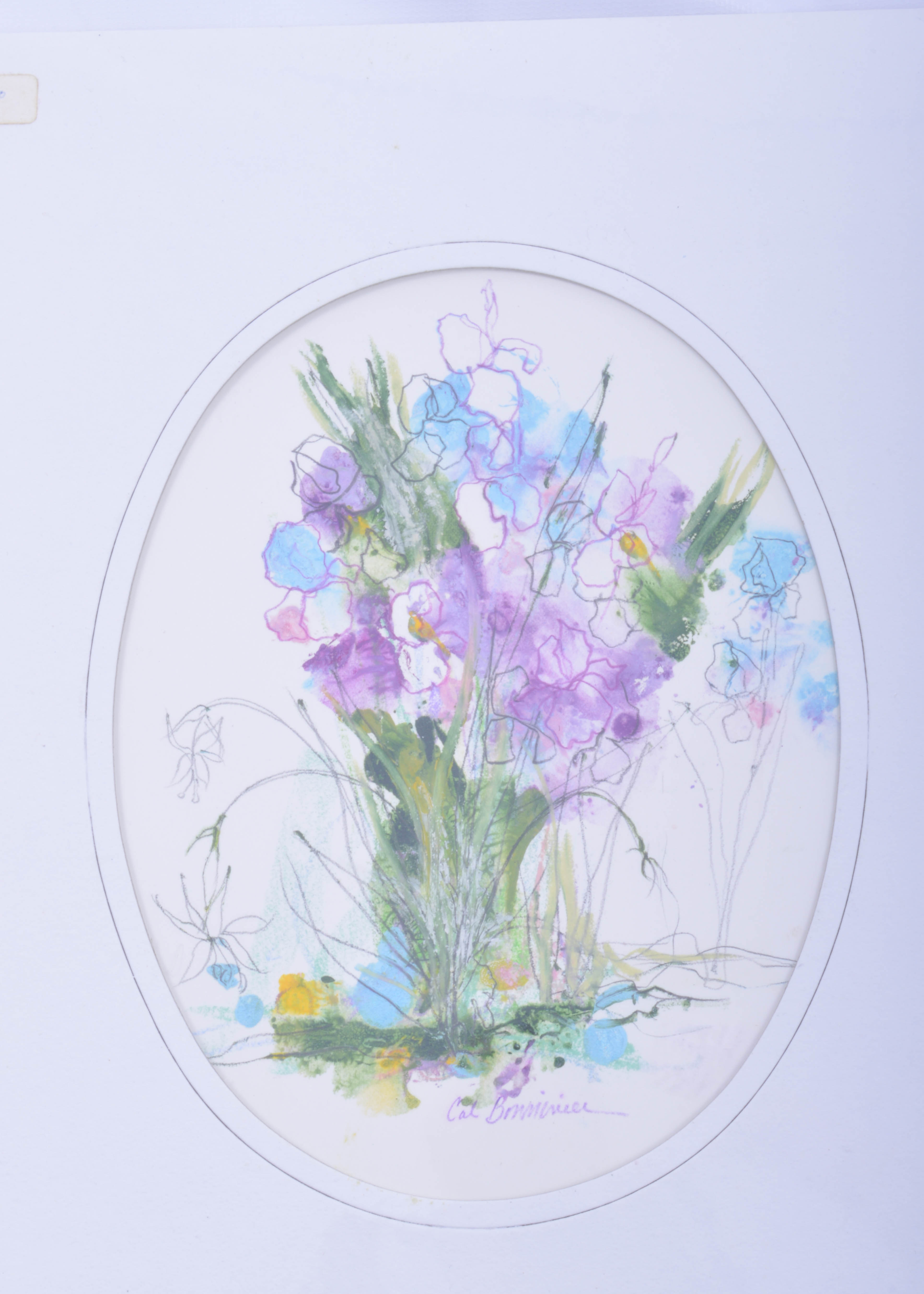 Cal Bonnivier Iris Watercolor