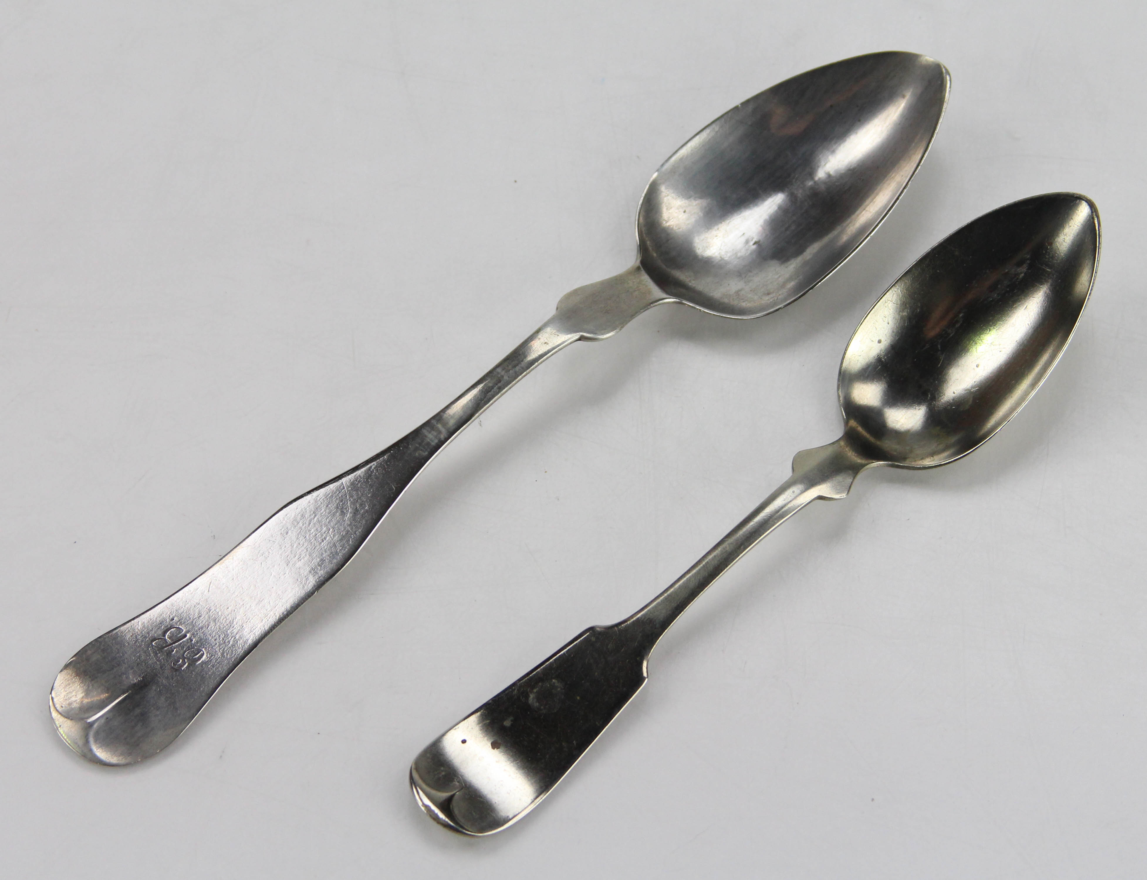 Trio of Antique Coin Silver Spoons