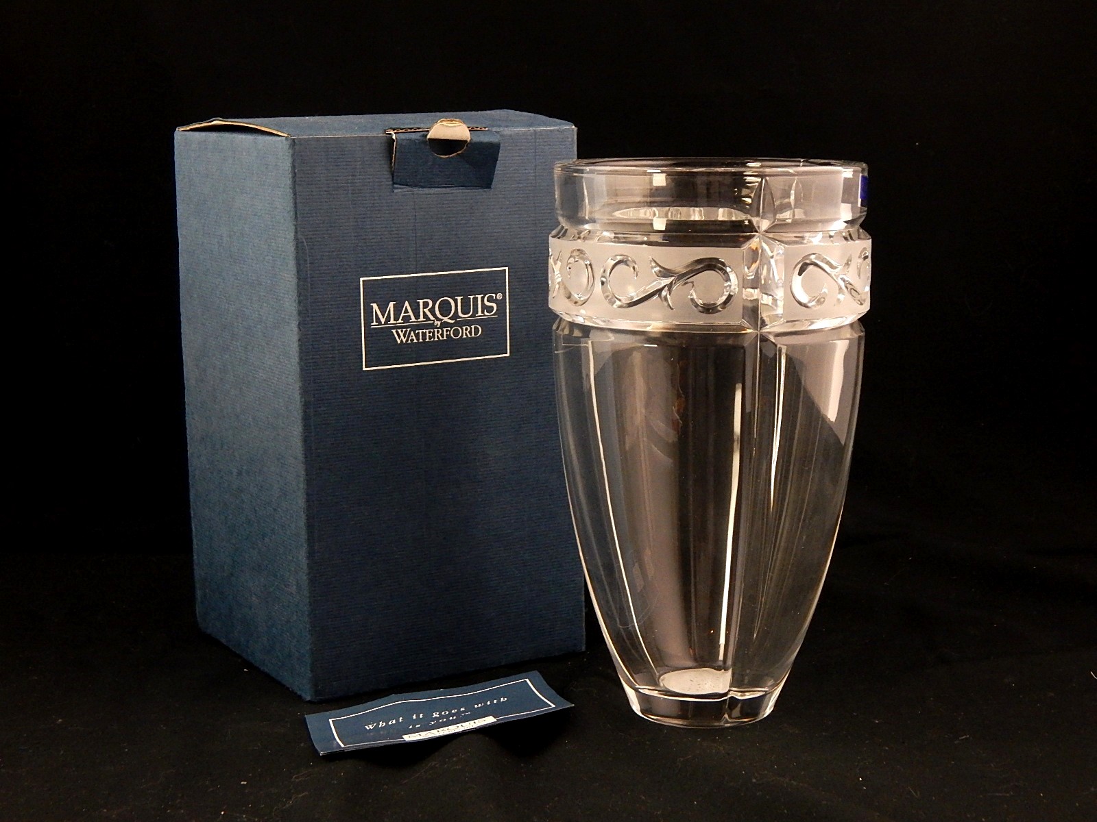 Marquis by Waterford Vase - 'Arabesque'