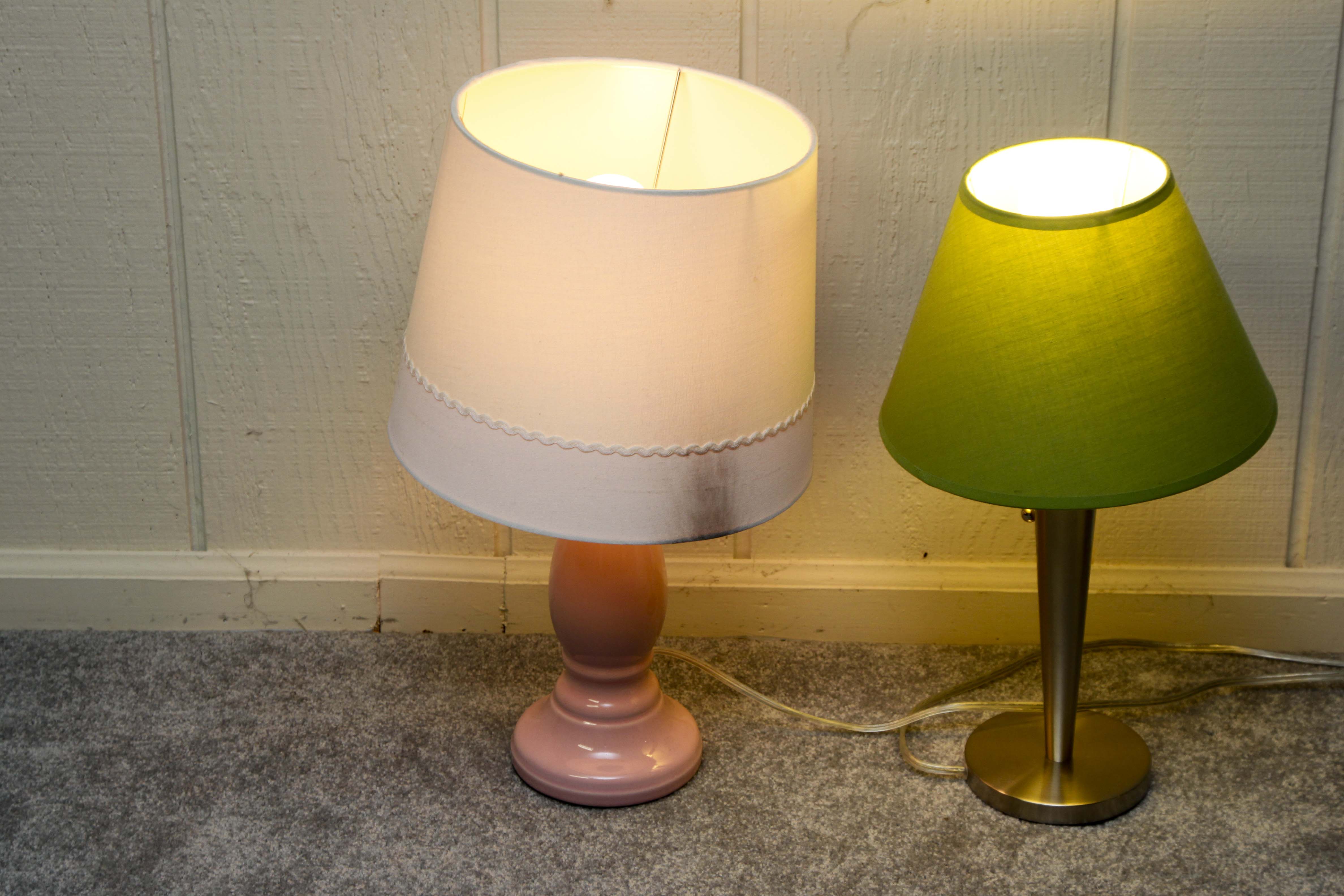 Group of Four Floor and Table Lamps