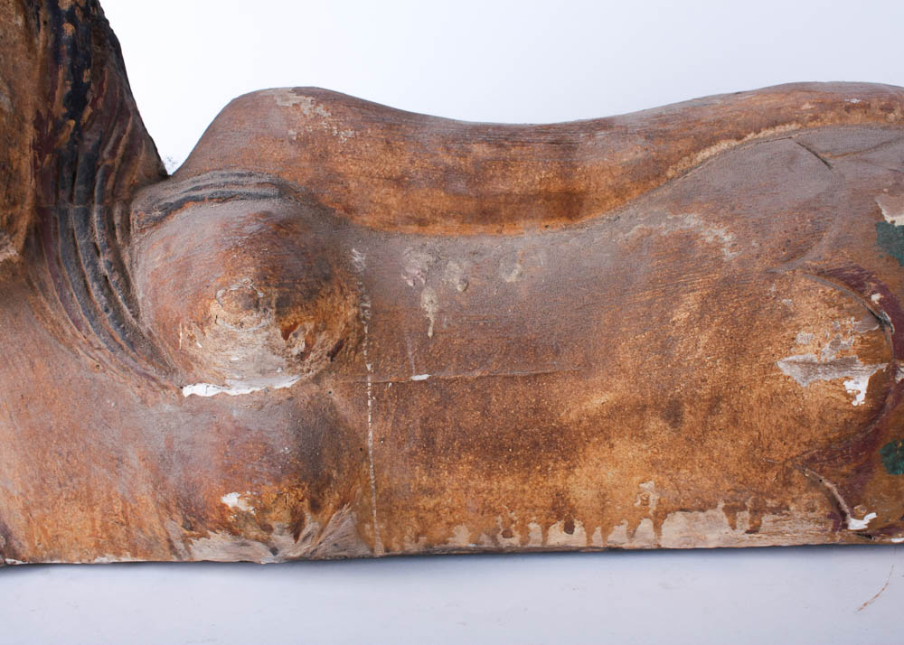 Carved Wood Mermaid Figure