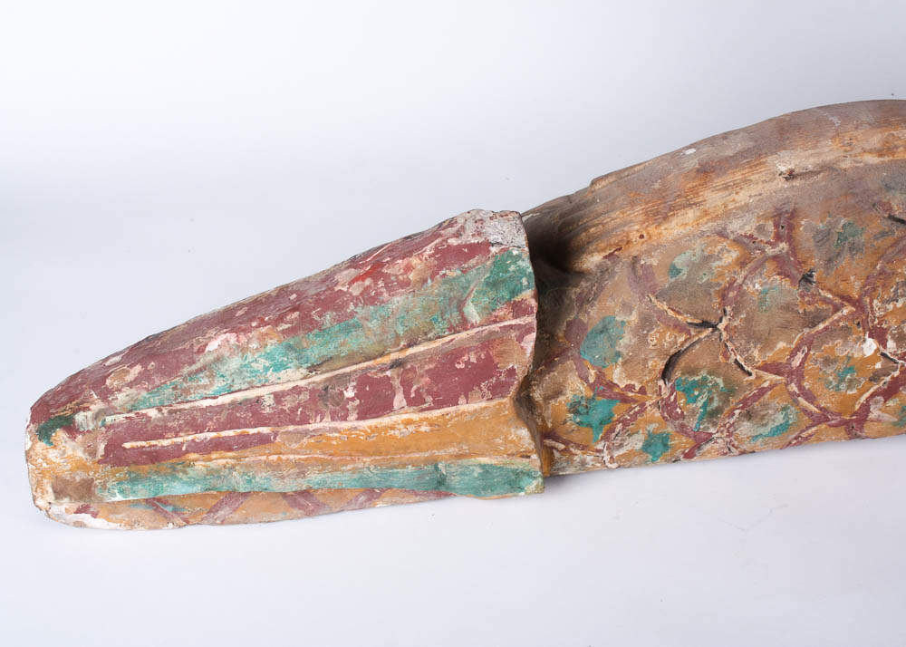 Carved Wood Mermaid Figure