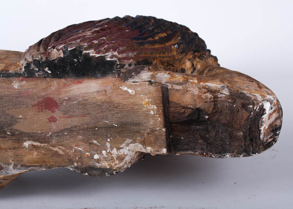 Carved Wood Mermaid Figure